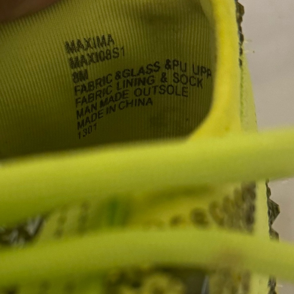 Steve Madden MAXIMA Lace Up Rhinestone Neon Green Chunky Heel Sneakers Size 8 - Picture 14 of 14